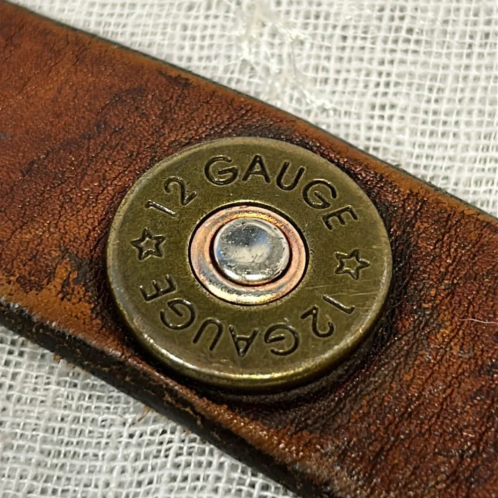 Nocona 12 Gauge leather dog collar